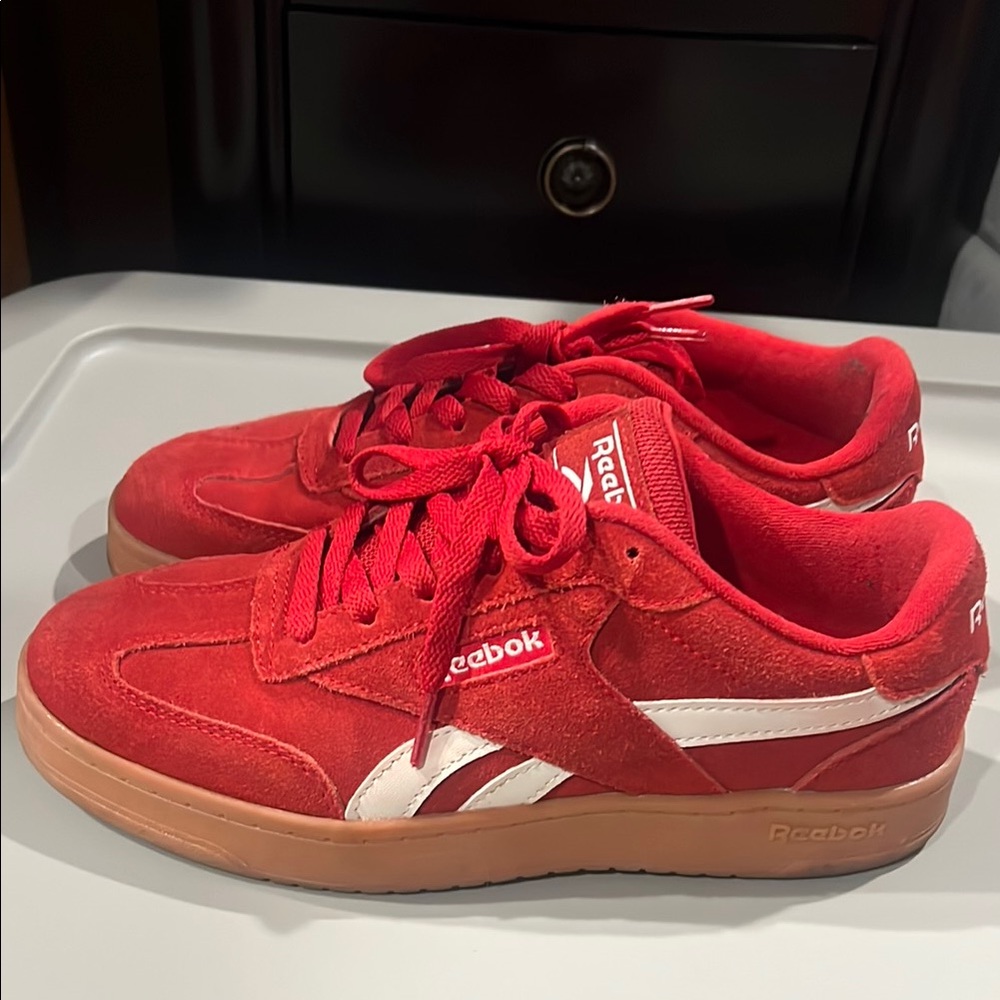Reebok Red Sneakers with White Accents